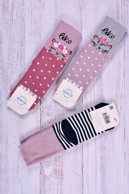 Носки для девочки (9-10) KBS размер 32-34 махровые арт.3-20279