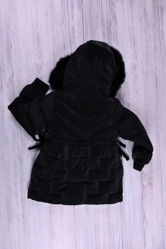 Куртка для девочки (цв.чёрный) болоневая зимняя Рост в наличии : 104, 122, 140, 152 арт.2186