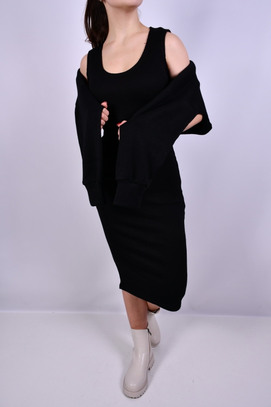 Сукня з кроп-топом (чорний) "Natalya Yiladi" Розмір в наявності : 42 арт.1078