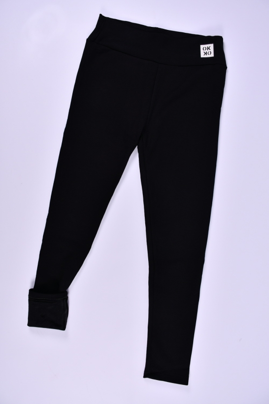Лосины женские (цв.черный) стрейчевые на меху "Black Cyclone" Размер в наличии : 52 арт.ZD2101