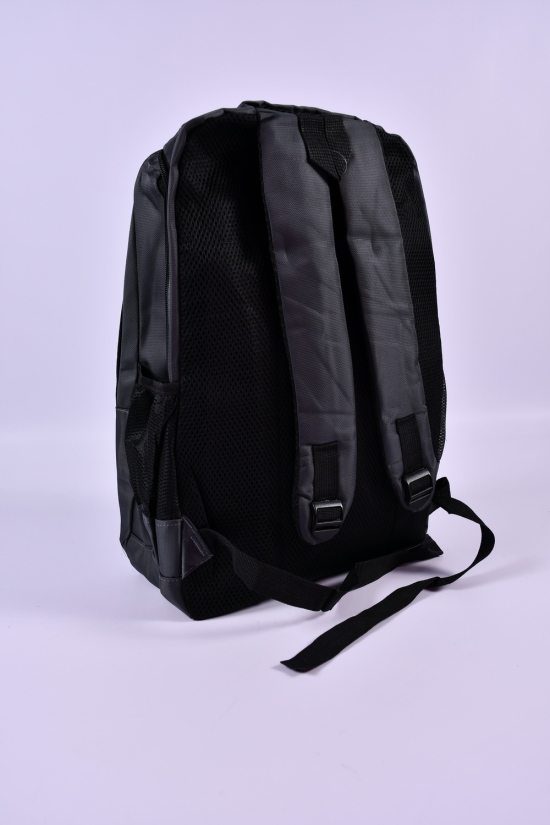 Рюкзак з плащової тканини (кол. сірий) розмір 30/44/16см арт.3776