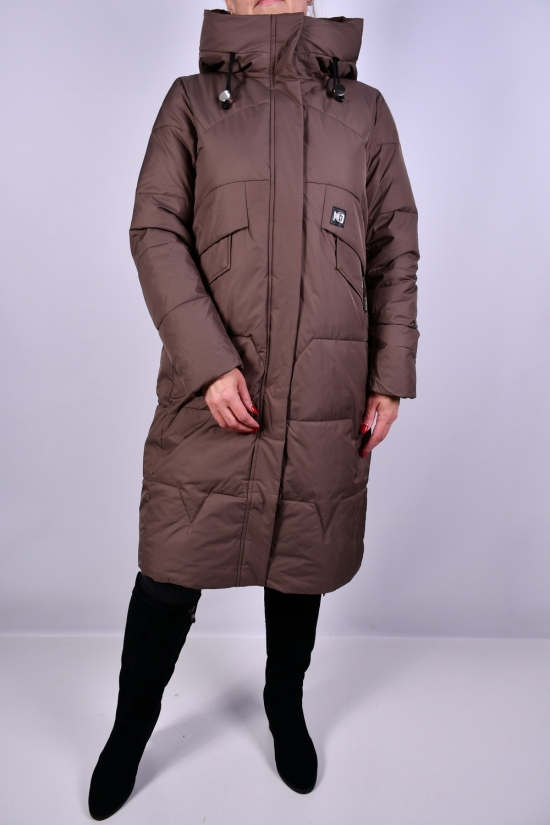 Жіноче пальто з плащової тканини зимові (color R157) Розміри в наявності : 50, 54, 56 арт.HM1117
