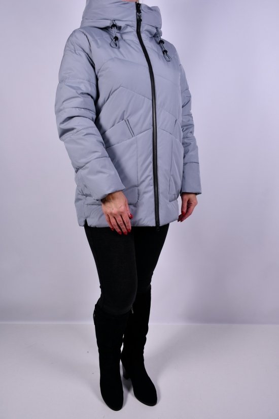 Куртка жіноча з плащової тканини зимова (color V034) Розмір в наявності : 58 арт.HM9959