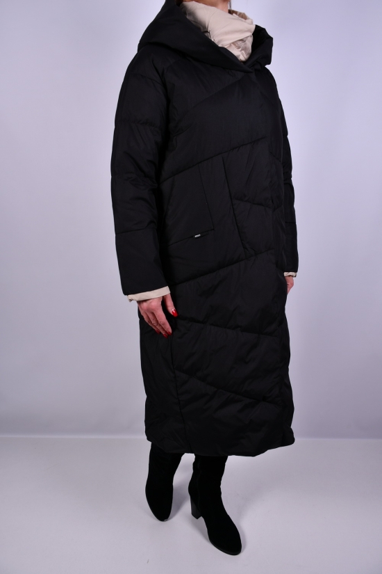 Пальто женское из плащевки зимние (color E001) наполнитель натуральный пух Размеры в наличии : 46, 48, 50, 52 арт.HM1106