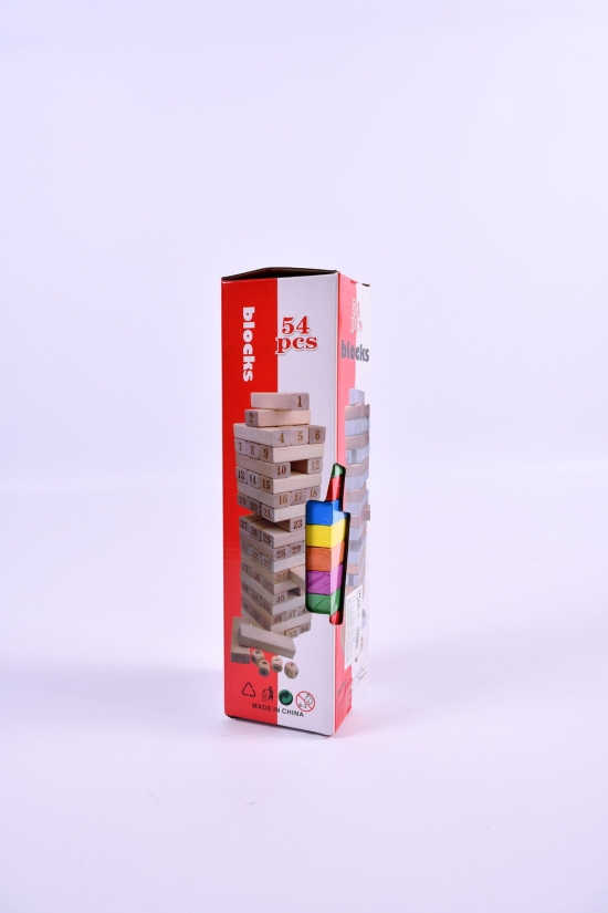 Деревянная игрушка Джанга 5 блока в коробке 29см арт.WD13030