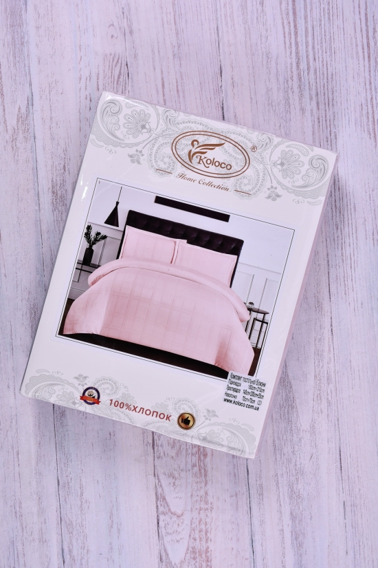 Комплект постельного (цв.розовый) белья размер 150/220см.(наволочка 2шт.70/70) KOLOCO арт.06-14