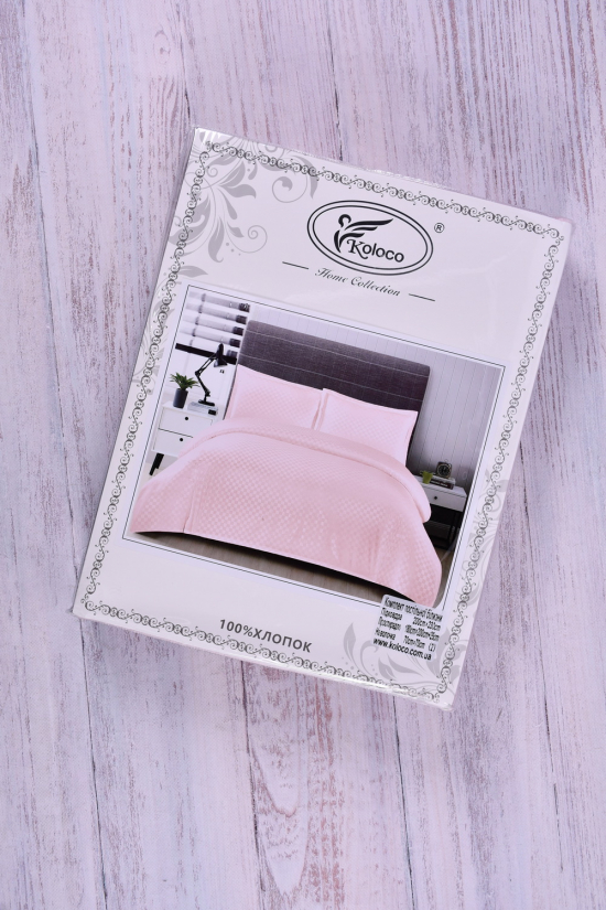 Комплект постельного (цв.розовый) белья размер 200/230см.(наволочка 2шт.70/70) KOLOCO арт.06-12