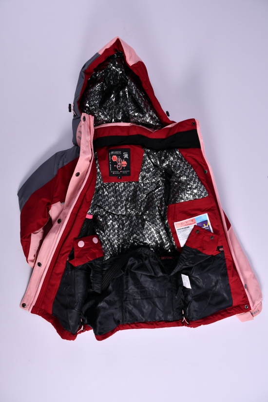 Куртка для девочки (col.77) из водоотталкивающей ткани из дышащей мембраной Рост в наличии : 128, 140, 164, 176 арт.GS23172