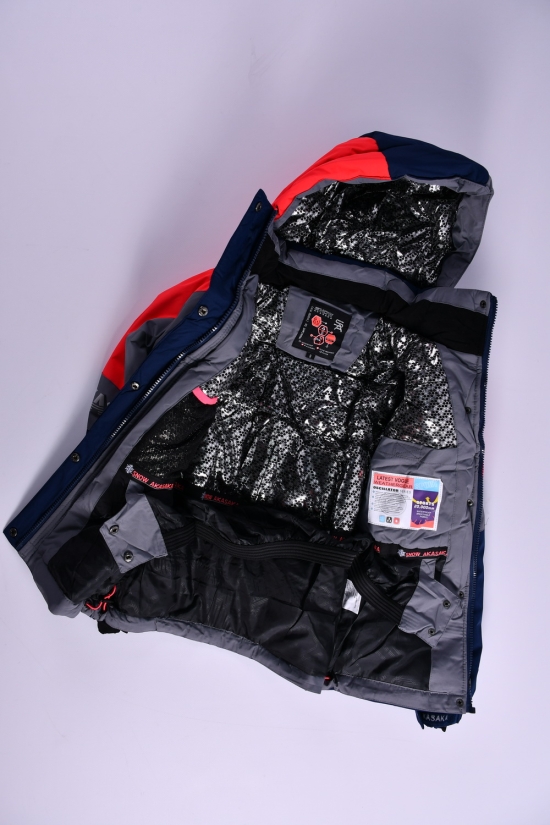 Куртка для дівчинки (col.63) з водовідштовхувальної тканини з дихаючою мембраною Зріст в наявності : 164, 176 арт.GS23172