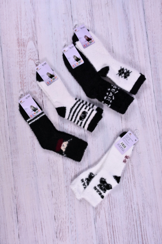 Шкарпетки для дівчинки "Шугуан" розміри 30-35 (60% вовна норки 30% бавовна 10% лайкра) арт.CJ5602