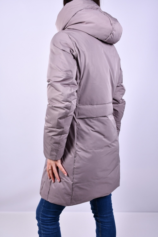 Пальто женское (цв.капучино) зимнее из плащевки Размер в наличии : 48 арт.333