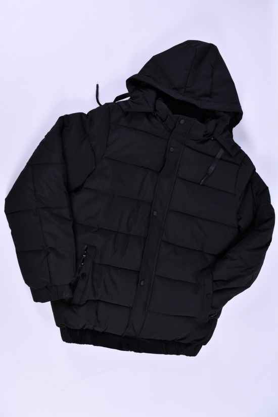 Куртка мужская (цв.черный) зимняя из плащевки Размеры в наличии : 56, 58, 64 арт.M107-1