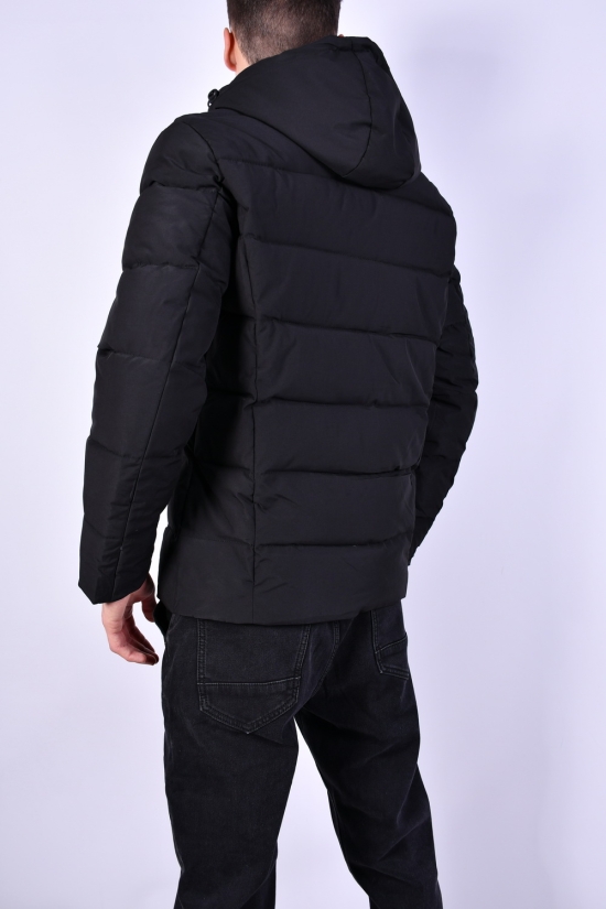Куртка мужская (цв.черный) зимняя из плащевки Размер в наличии : 52 арт.9909