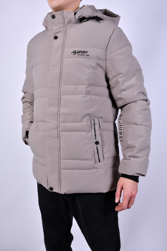 Куртка чоловіча (цв. св. сірий) зимова з плащової тканини Розмір в наявності : 50 арт.23-610