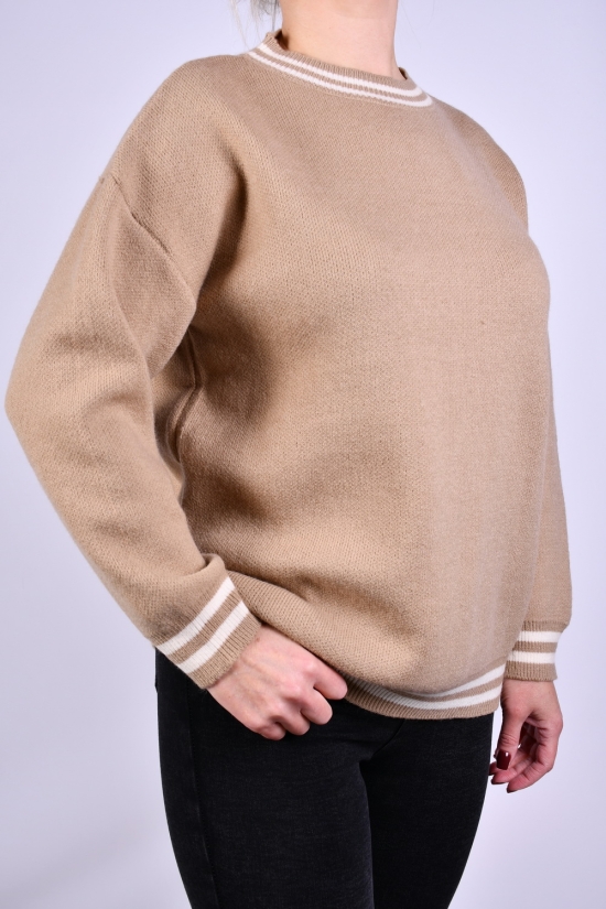 Жіночий светр в'язаний (кол. латте) розмір 50-52 