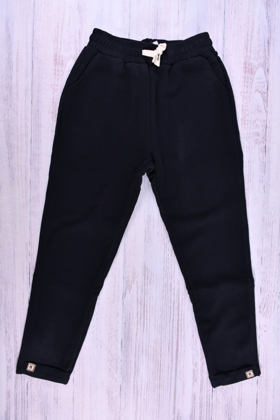 Штани жіночі трикотажні (кол. чорний) на хутрі "CLOVER" Розмір в наявності : 54 арт.B635-2
