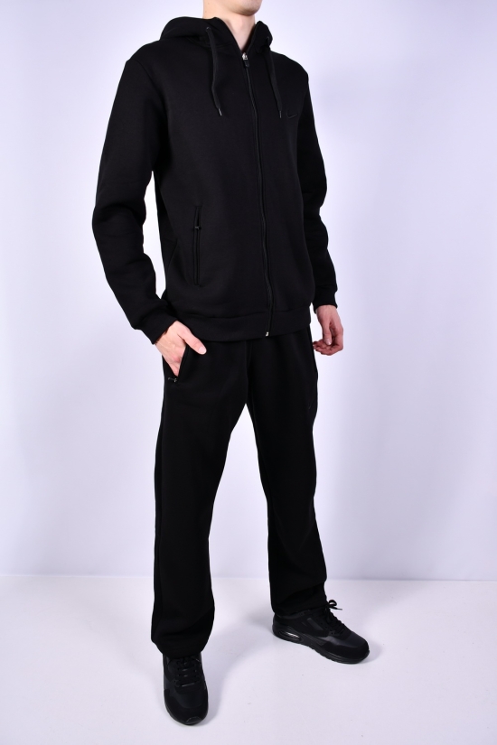 Костюм спортивный мужской (цв.черный) на флисе "NIKE" Размеры в наличии : 48, 50, 52, 54, 56 арт.FV1717