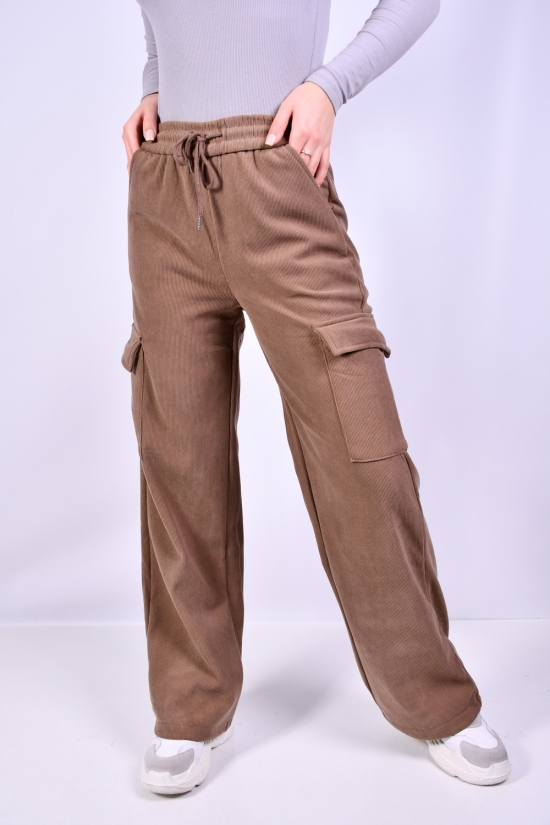 Штани жіночі (модель карго) вельветові на хутрі Розмір в наявності : 29 арт.3009-2