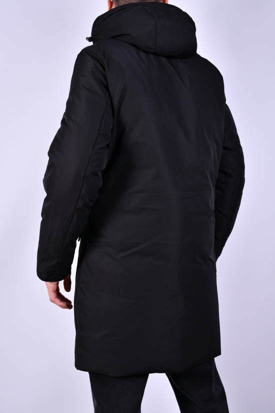 Пальто мужская (цв.черный) зимняя с плащевки "NANA" Размер в наличии : 48 арт.A9820