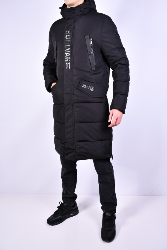 Пальто мужская (цв.черный) зимняя с плащевки "NANA" Размеры в наличии : 44, 46, 48, 50 арт.A905