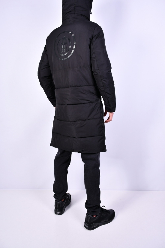 Пальто мужская (цв.черный) зимняя с плащевки "NANA" Размеры в наличии : 44, 46, 48, 50 арт.A905