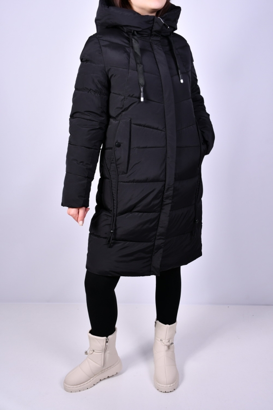 Пальто женское (цв.черный) зимние болоньевое Размеры в наличии : 44, 46, 48, 50 арт.2272