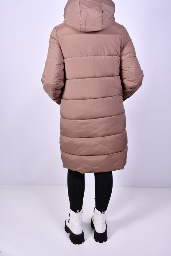 Пальто женское (цв.капучино) зимние болоньевое Размеры в наличии : 42, 50 арт.2272