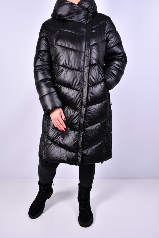 Пальто женское (цв.черный) зимние болоньевое Размеры в наличии : 52, 58, 60 арт.2256
