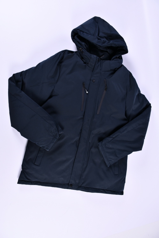 Куртка чоловіча (кол. т. синій) зимова з плащової тканини "ATE" Розміри в наявності : 54, 56, 60, 62 арт.A-862D