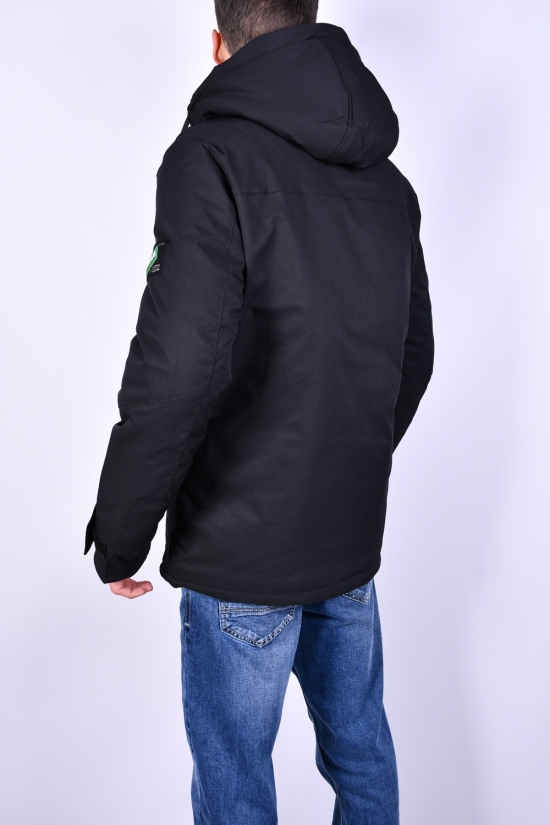 Куртка мужская (цв.чёрный) из плащевки зимняя "AUDSA" Размеры в наличии : 52, 54 арт.A876