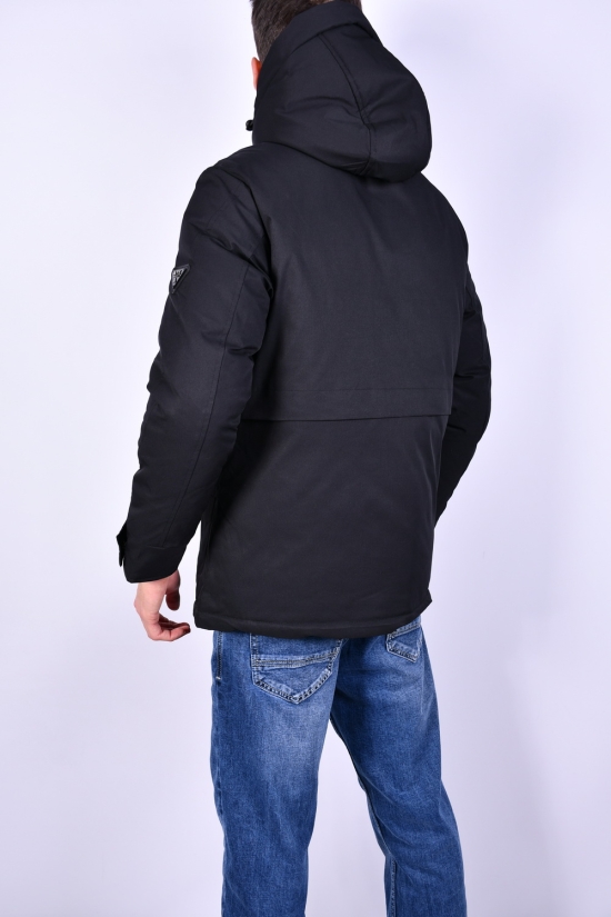 Куртка мужская (цв.чёрный) из плащевки зимняя Размер в наличии : 48 арт.A881