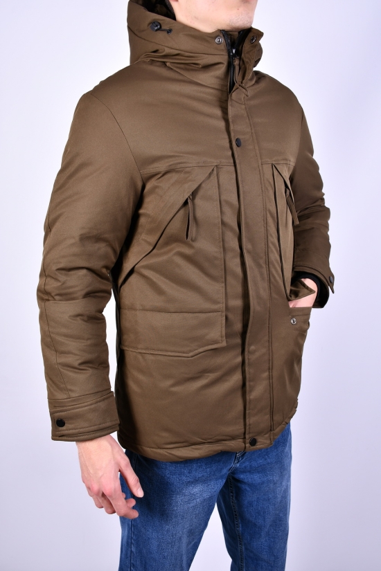 Куртка мужская (цв.коричневый) из плащевки зимняя Размер в наличии : 46 арт.A881