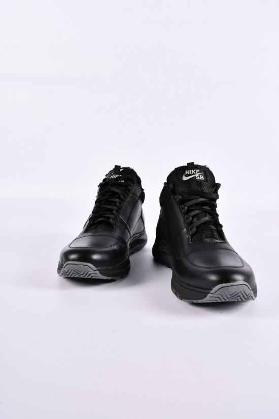Кросівки чоловічі (кол. чорний) з натуральної шкіри на хутрі Розмір в наявності : 45 арт.153