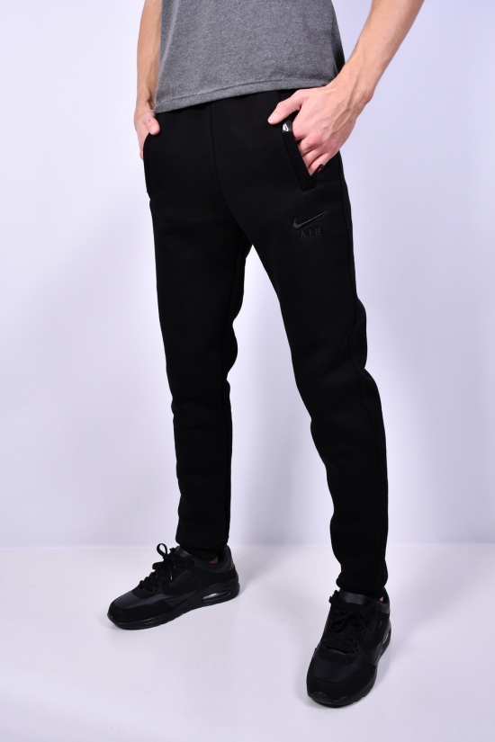Чоловічі штани (кол. чорний) трикотажні на флісі Розмір в наявності : 48 арт.02