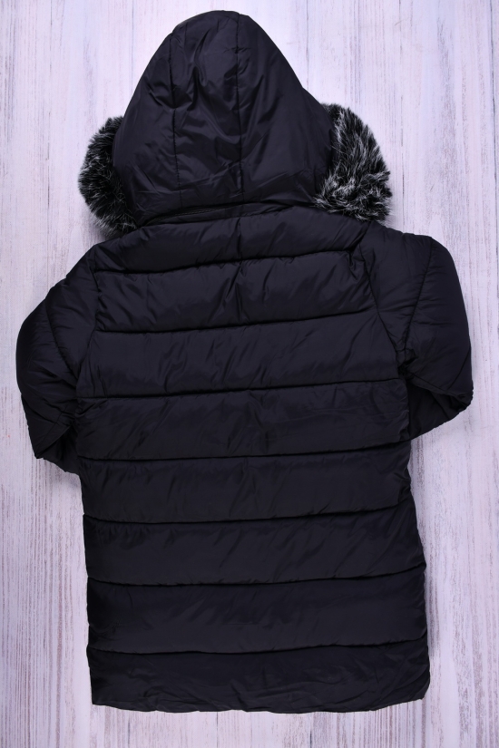 Пальто для хлопчика (кол. чорний) з зимової плащової тканини на хутрі Зріст в наявності : 128, 140, 146, 152 арт.110