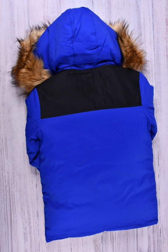 Куртка для мальчика (цв.синий) из плащевки зимняя Рост в наличии : 128, 134, 140, 152 арт.091