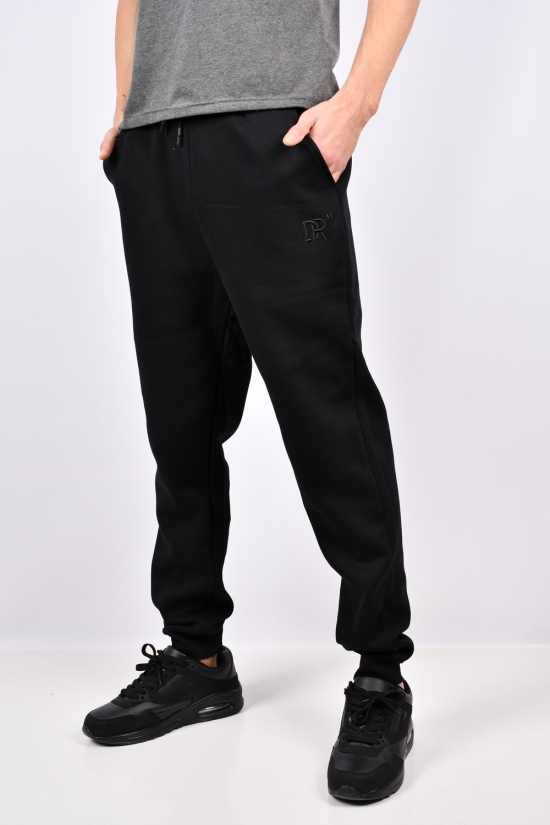 Чоловічі штани (кол. чорний) трикотажні на хутрі "JJF" Розміри в наявності : 50, 52, 54, 56, 58 арт.JM-3038