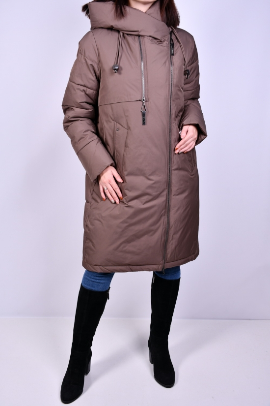 Куртка женская (col.r157) зимняя из плащевки "ROMATIC" Размеры в наличии : 44, 46, 48, 52, 54 арт.HM3333