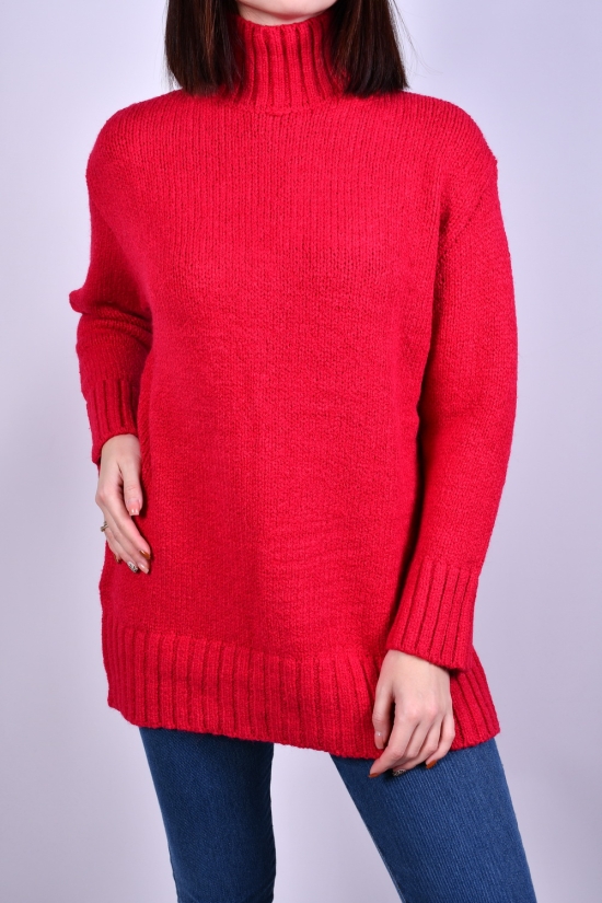 Жіночий светр в'язаний (кол. малиновий) розмір 44-46 арт.4611