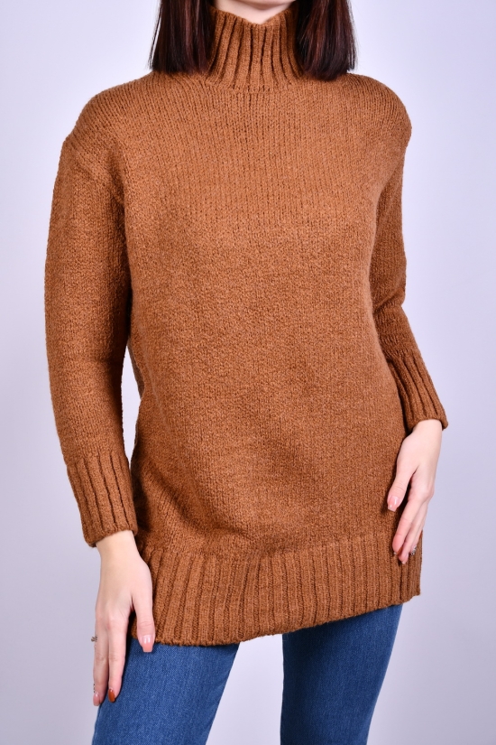 Жіночий светр в'язаний (кол. коричневий) розмір 44-46 арт.4611