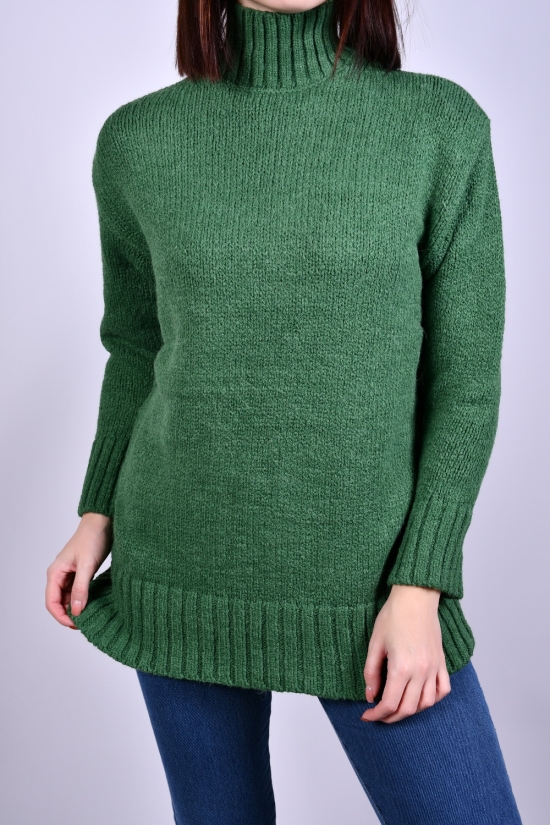 Жіночий светр в'язаний (кол. зелений) розмір 44-46 арт.4611