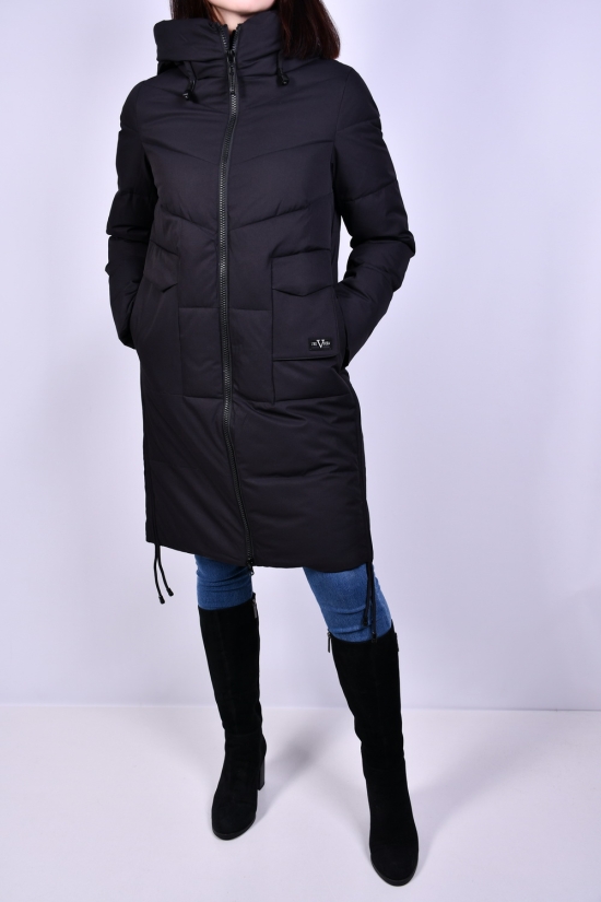 Жіноче пальто (col.1) зимове з плащової тканини. Розміри в наявності : 44, 48, 50 арт.77