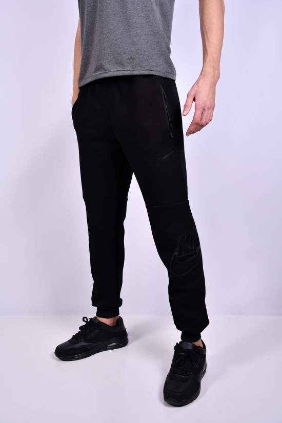 Чоловічі штани (кол. чорний) трикотажні на флісі  Розмір в наявності : 44 арт.006/1