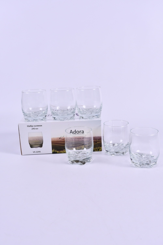 Набір склянок "Adora" 6 шт. 290 мл. "VERSAILLES" арт.VS-2290