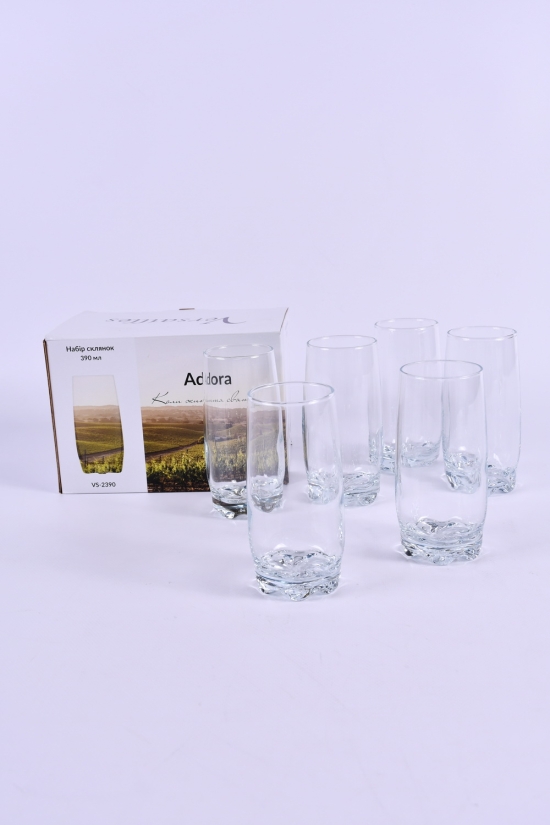 Набір склянок "Adora" 6 шт. 390 мл. "VERSAILLES" арт.VS-2390