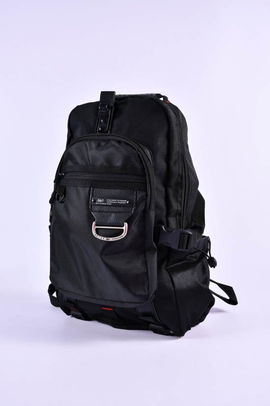 Рюкзак з плащової тканини (кол. чорний) розмір 45/26/12 см арт.A680