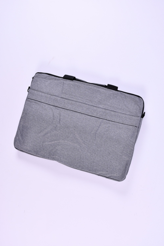 Сумка для ноутбука з плащової тканини (кол. сірий) розмір 40/29 см арт.408