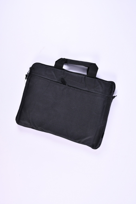 Сумка для ноутбука з плащової тканини (кол. чорний) розмір 33/27 см арт.408-14