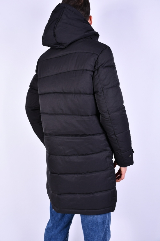 Пальто мужское (цв.чёрный) из плащевки зимнее Размеры в наличии : 52, 54 арт.A-869