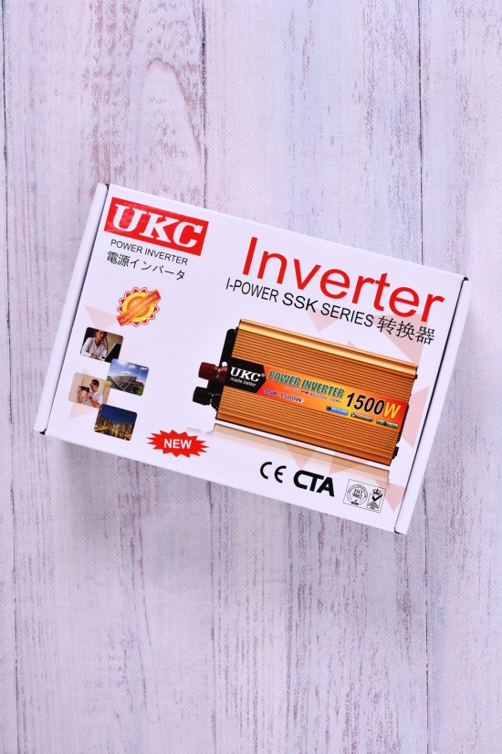 Інвертор 12-220V 1500W арт.SSK-1500